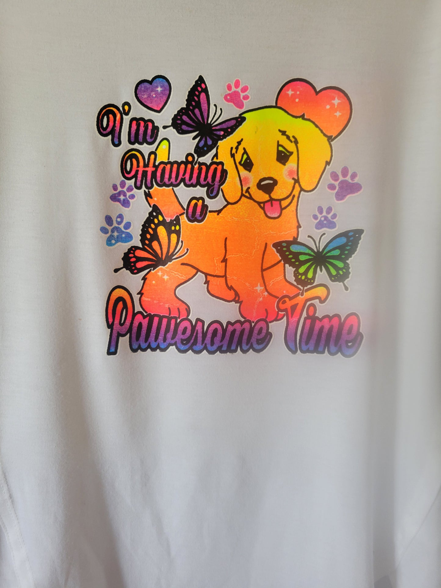 I'm having a Pawesome Time - Girl Shirt