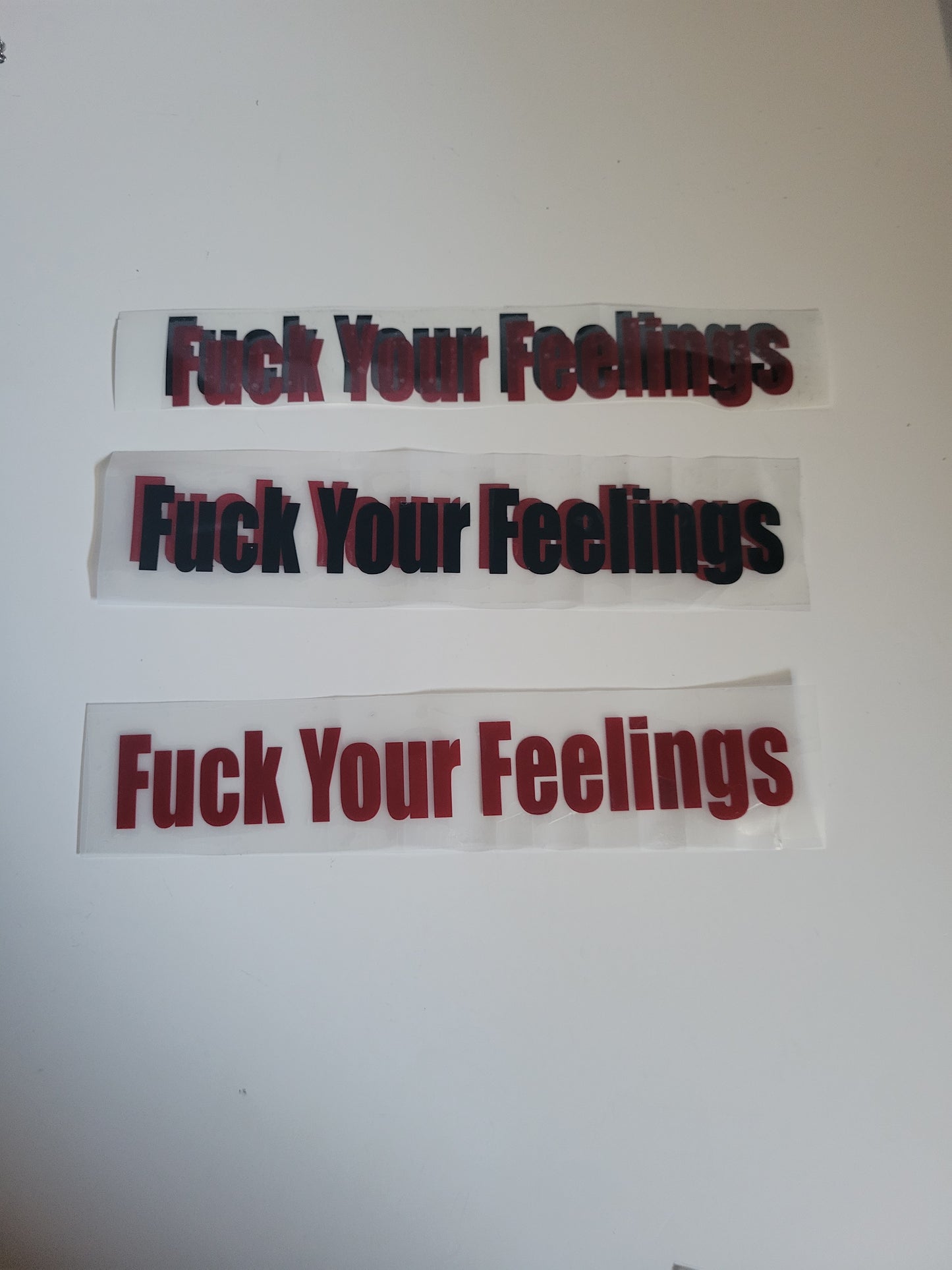 Fuck Your Feeling - Window Decal