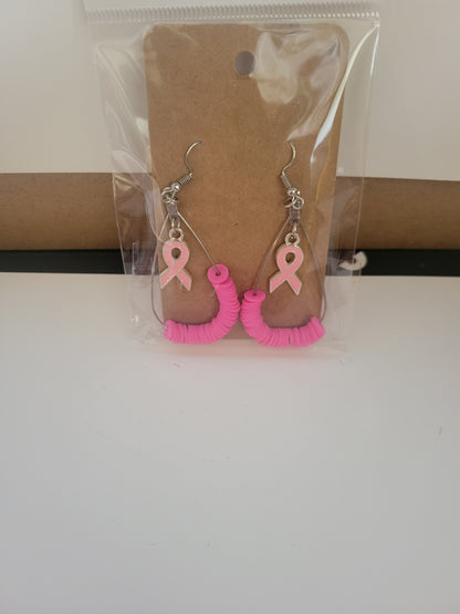 Breast Cancer Awareness Earrings