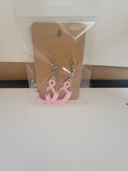 Breast Cancer Awareness Earrings