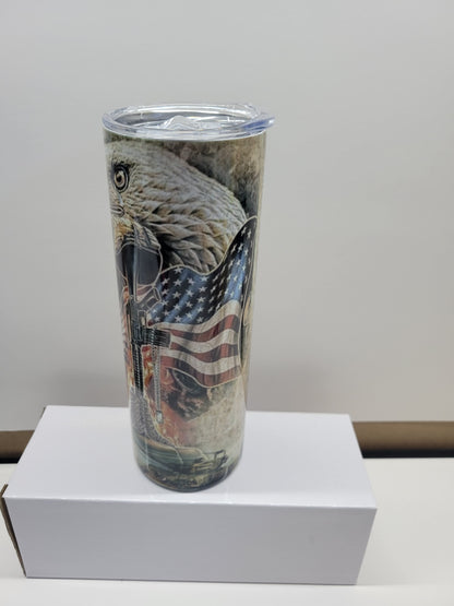 Veteran and Flag - Tumbler