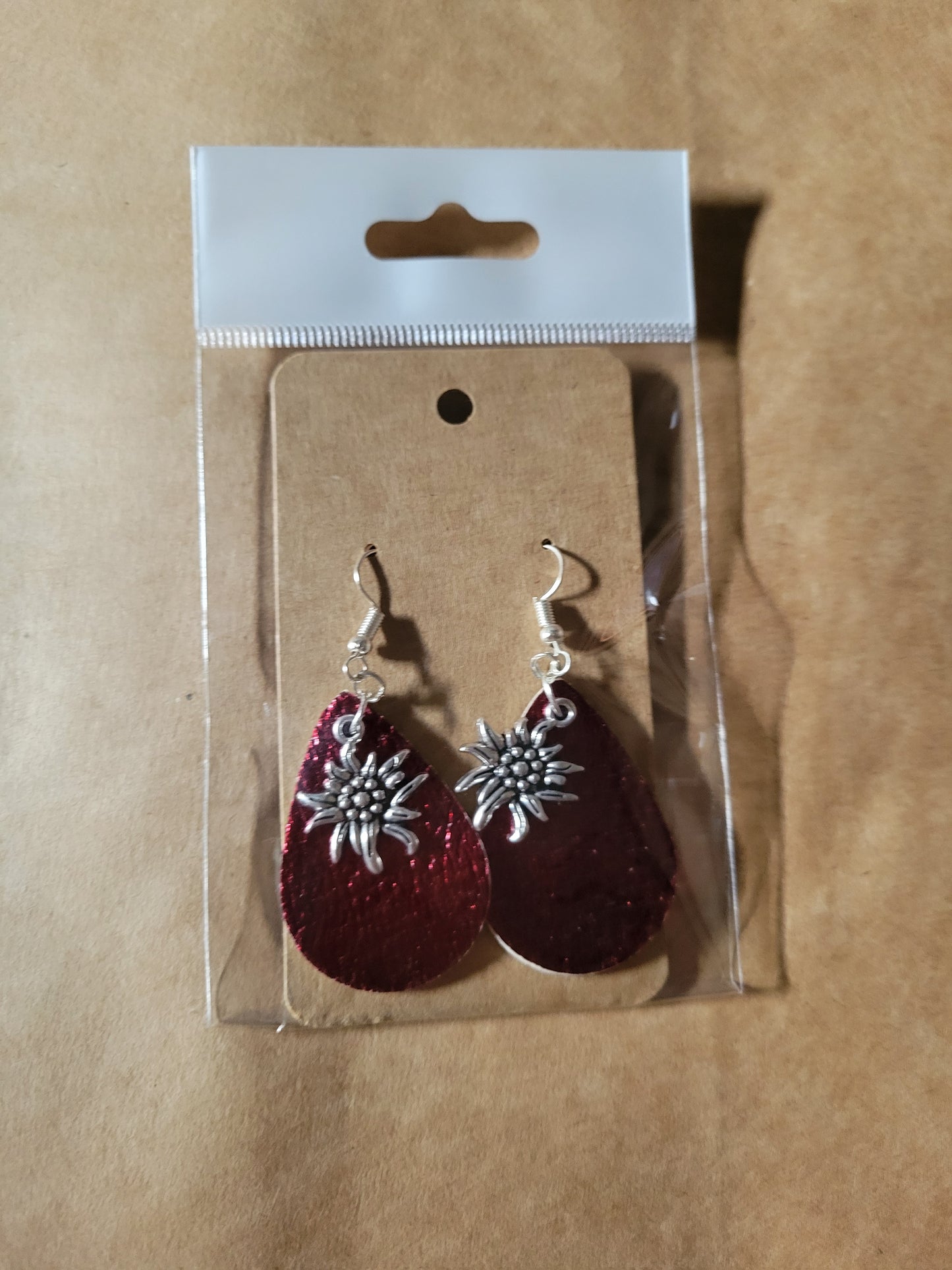 Faux Leather - Earrings