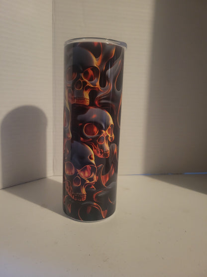 Fire & Skulls - Tumbler