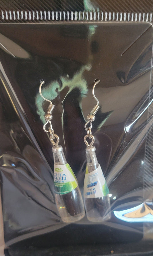 Wine bottles earrings