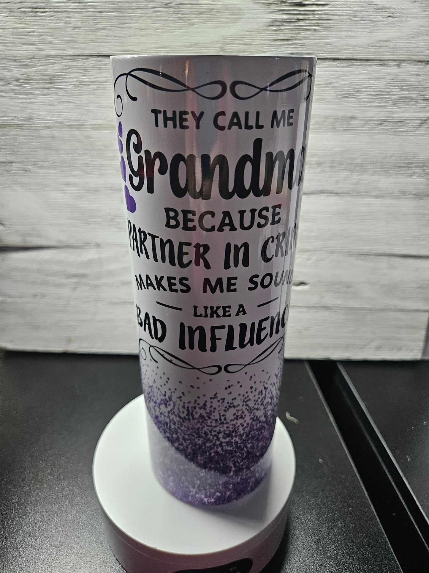 20oz tumbler - they call me grandma