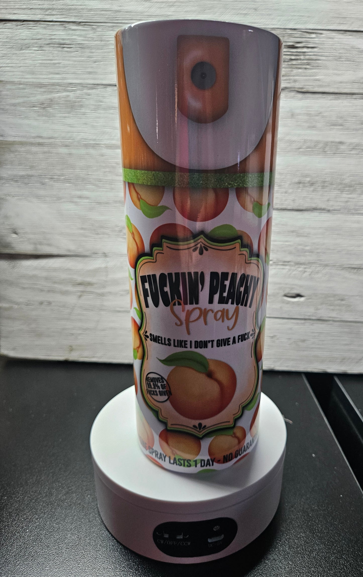 20oz tumbler- Fuckin' peachy