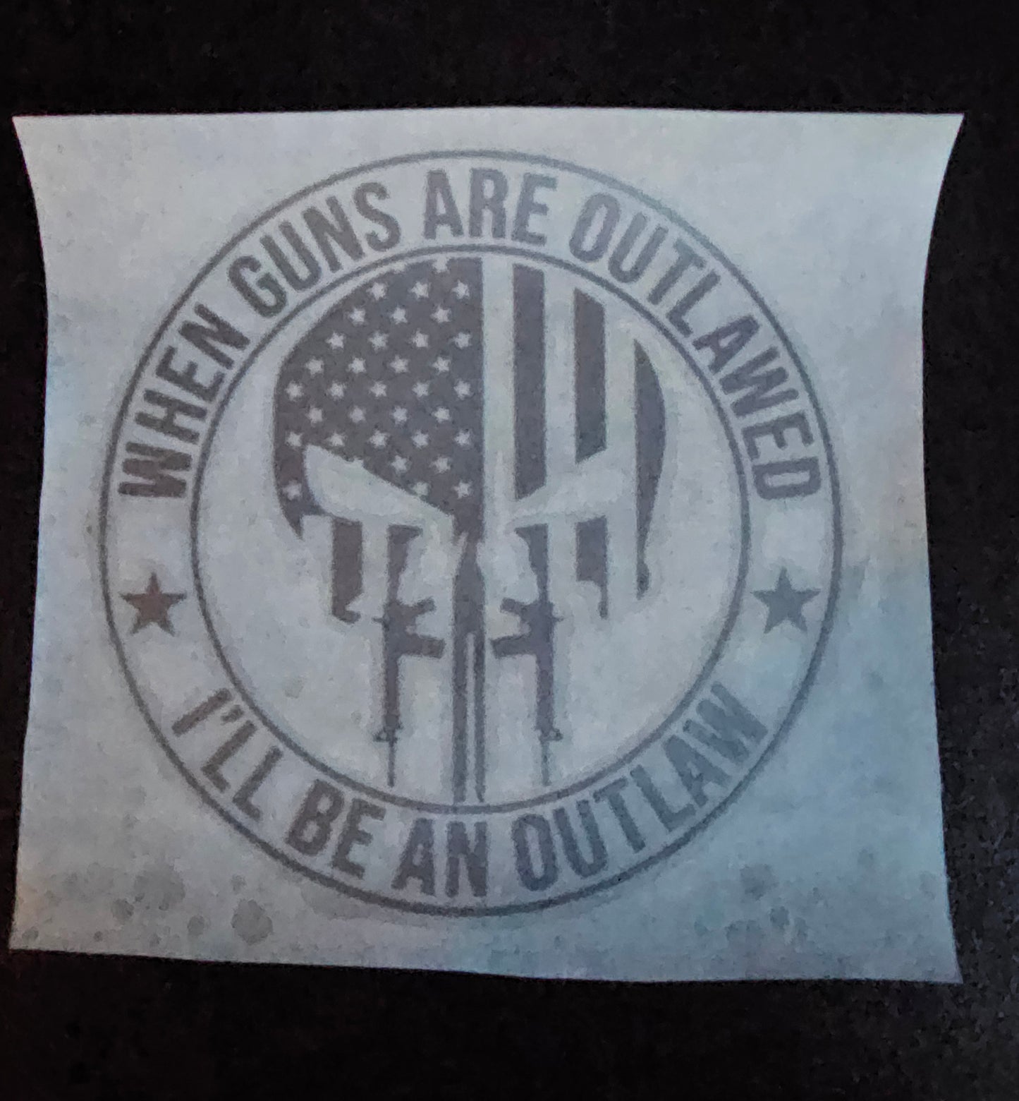 When Guns Are Outlawed - Window Decal