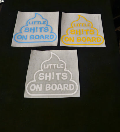 Little Shits on Board - Window Decals