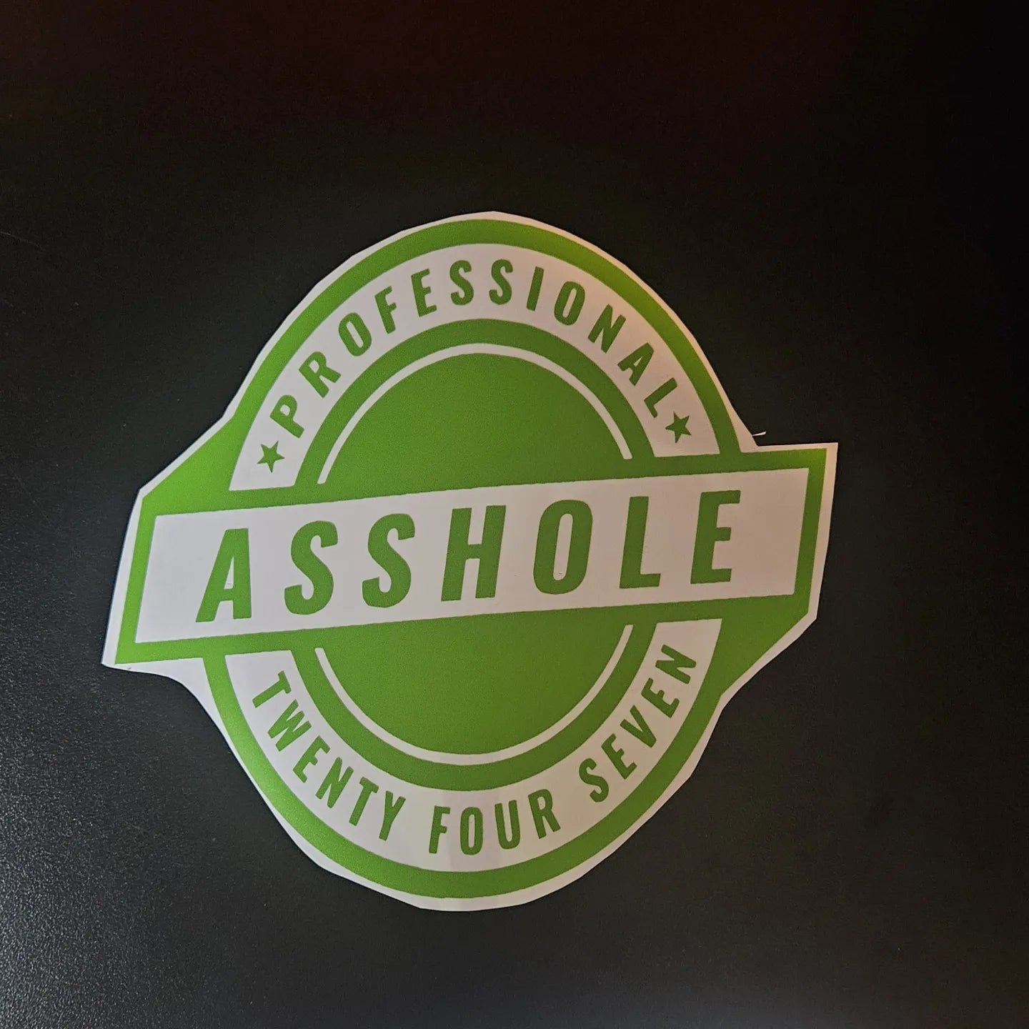 Professional AssHole - window decal