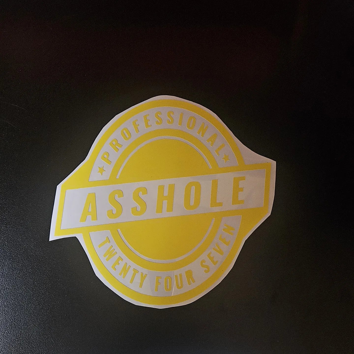 Professional AssHole - window decal