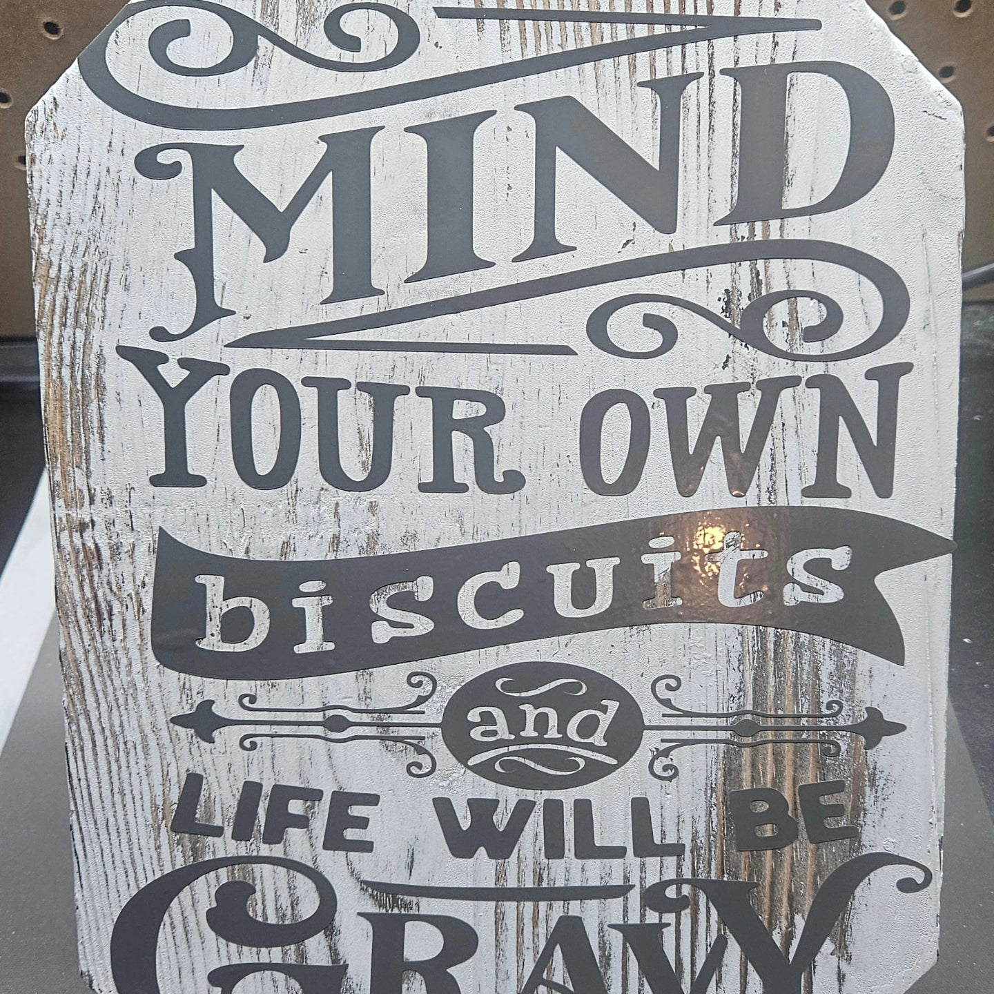 Mind your own biscuits - sign