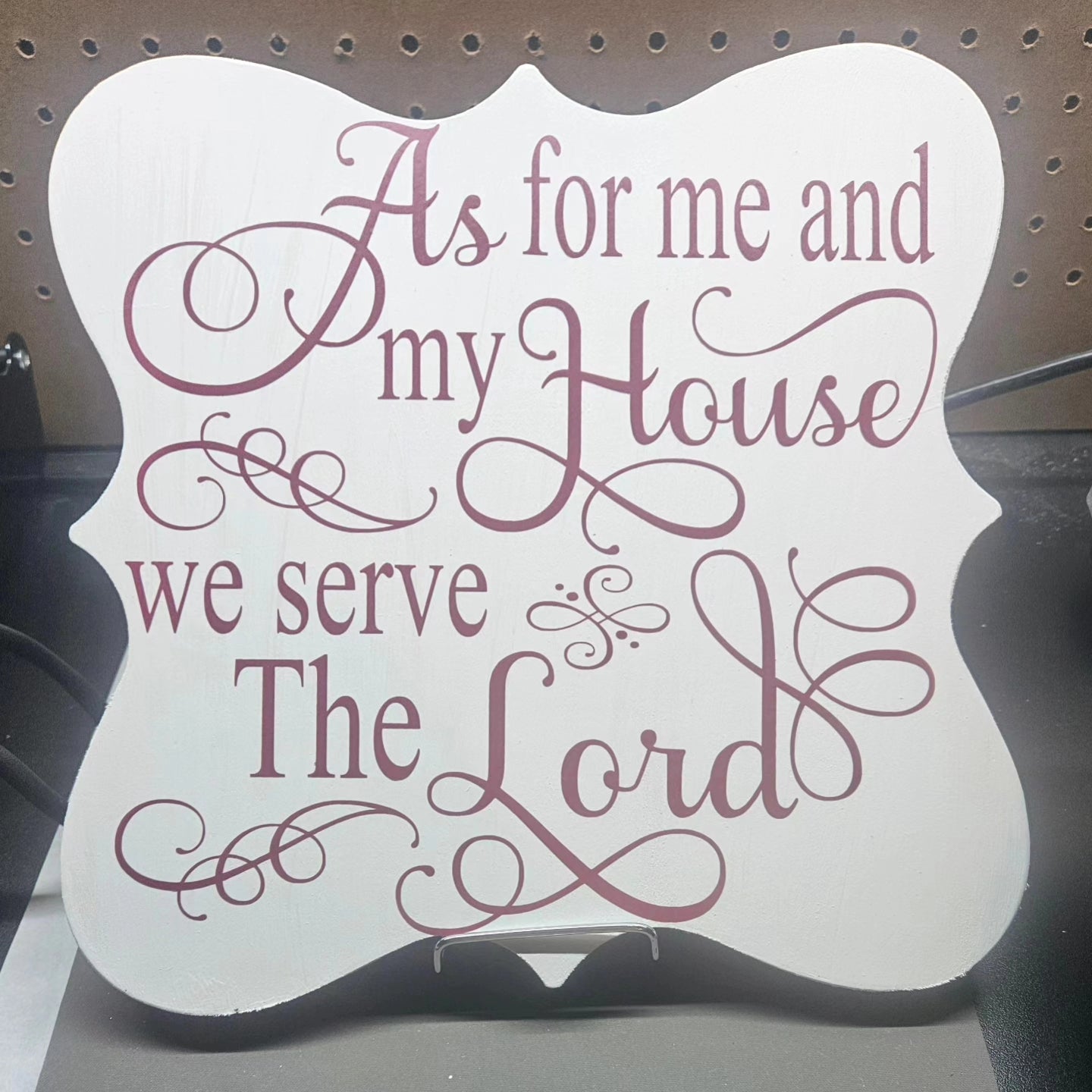 We serve the lord - sign